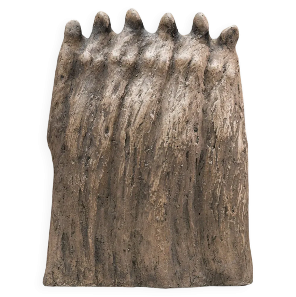 Groupe sculptural abstrait de six figures féminines
