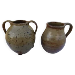 2 grés émaillés des années 60