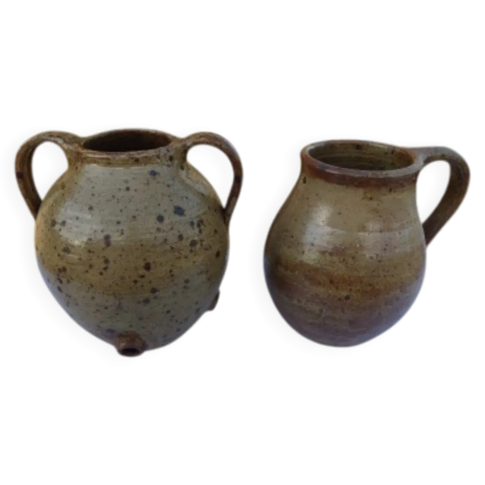 2 grés émaillés des années 60