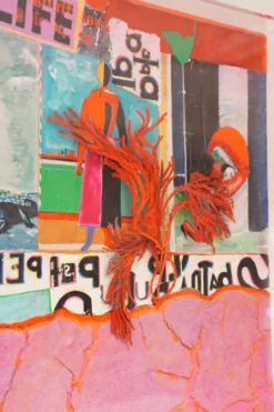 Guido Coletti : Collage Technique Mixte (années 70/80) - Italien, Plexi