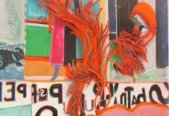 Guido Coletti : Collage Technique Mixte (années 70/80) - Italien, Plexi
