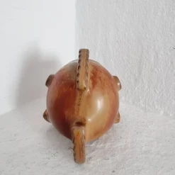 Gunnar Nylund, sculpture/vase/bol en céramique en forme de poisson, scandinave moderne