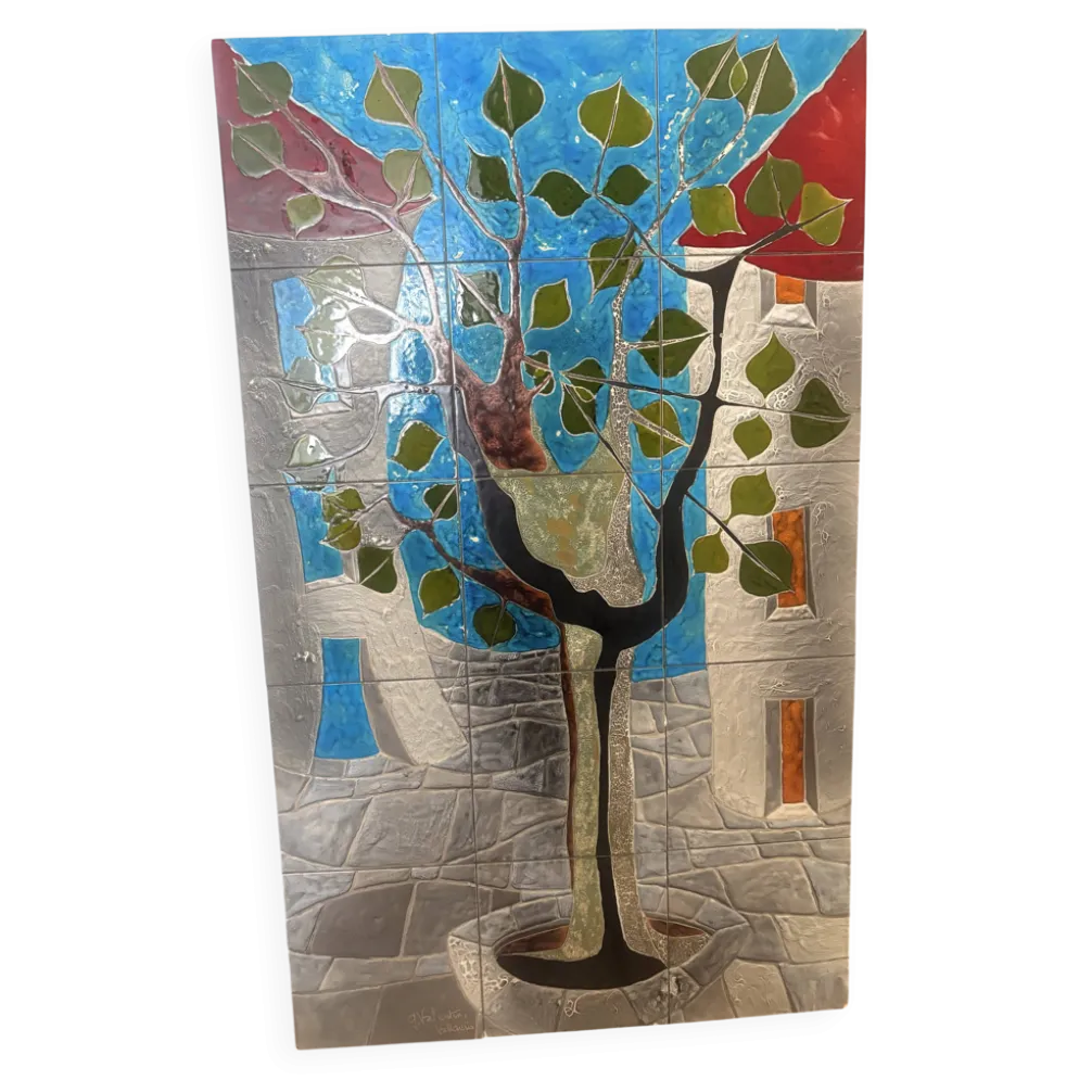 G. Valentin – Galerie Les Archanges Vallauris - grande céramique murale