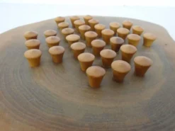 Handcrafted Wooden Solitaire Game, Germany, 1970s