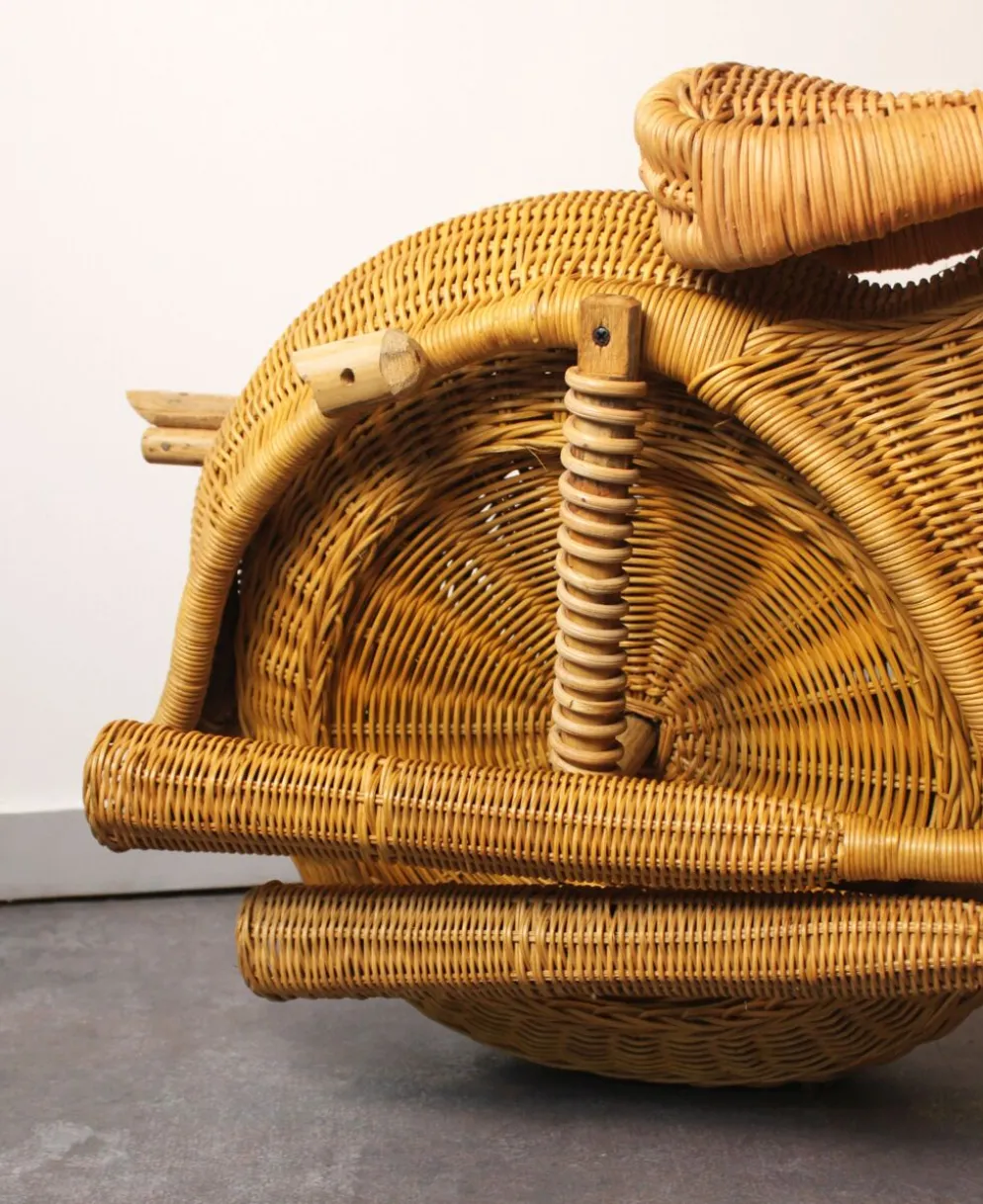 Harley Davidson en rotin, Tom Dixon, 90