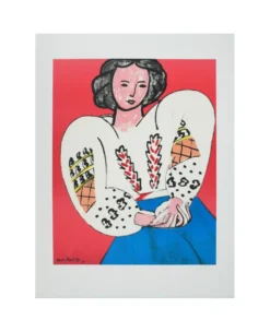 Henri matisse : la blouse roumaine, lithographie signée