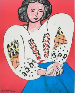 Henri matisse : la blouse roumaine, lithographie signée