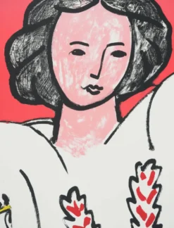 Henri matisse : la blouse roumaine, lithographie signée