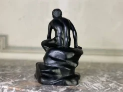 Hermès au repos, bronze patine noire d’après l’antique