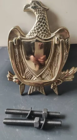 Heurtoir de Porte/Aigle royal Américain. En laiton massif. Dim 15 x 10