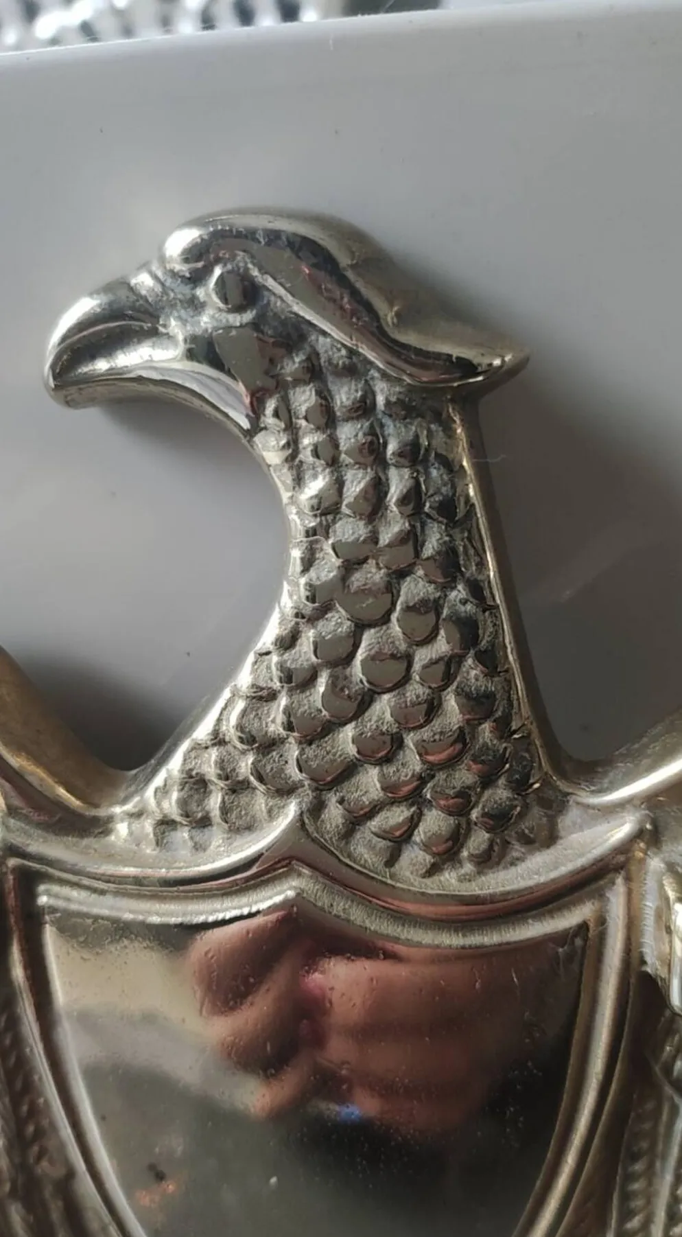 Heurtoir de Porte/Aigle royal Américain. En laiton massif. Dim 15 x 10