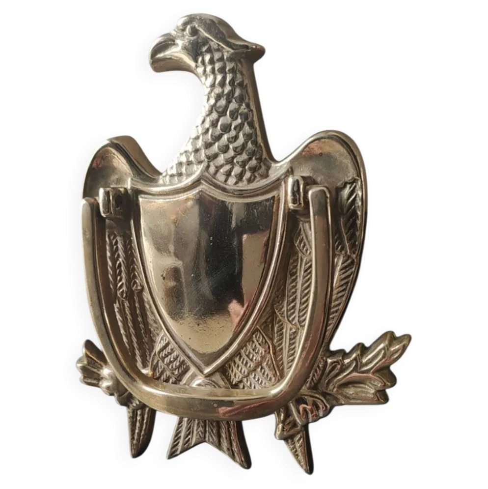 Heurtoir de Porte/Aigle royal Américain. En laiton massif. Dim 15 x 10