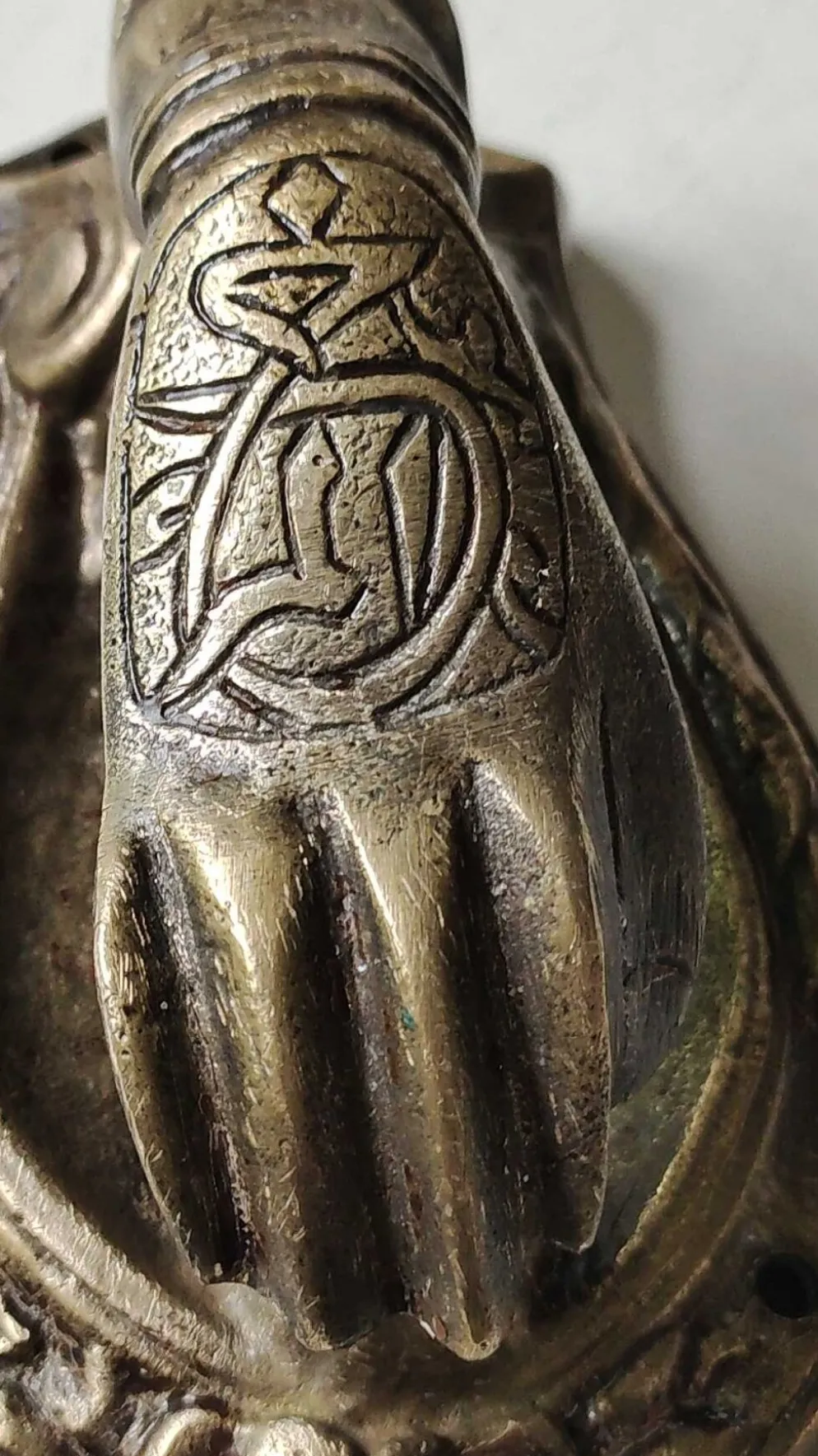 Heurtoir de porte en bronze