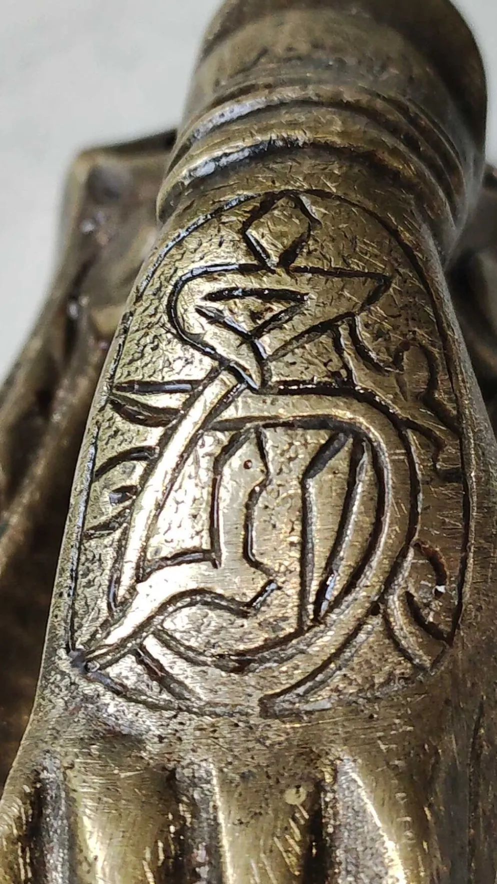 Heurtoir de porte en bronze
