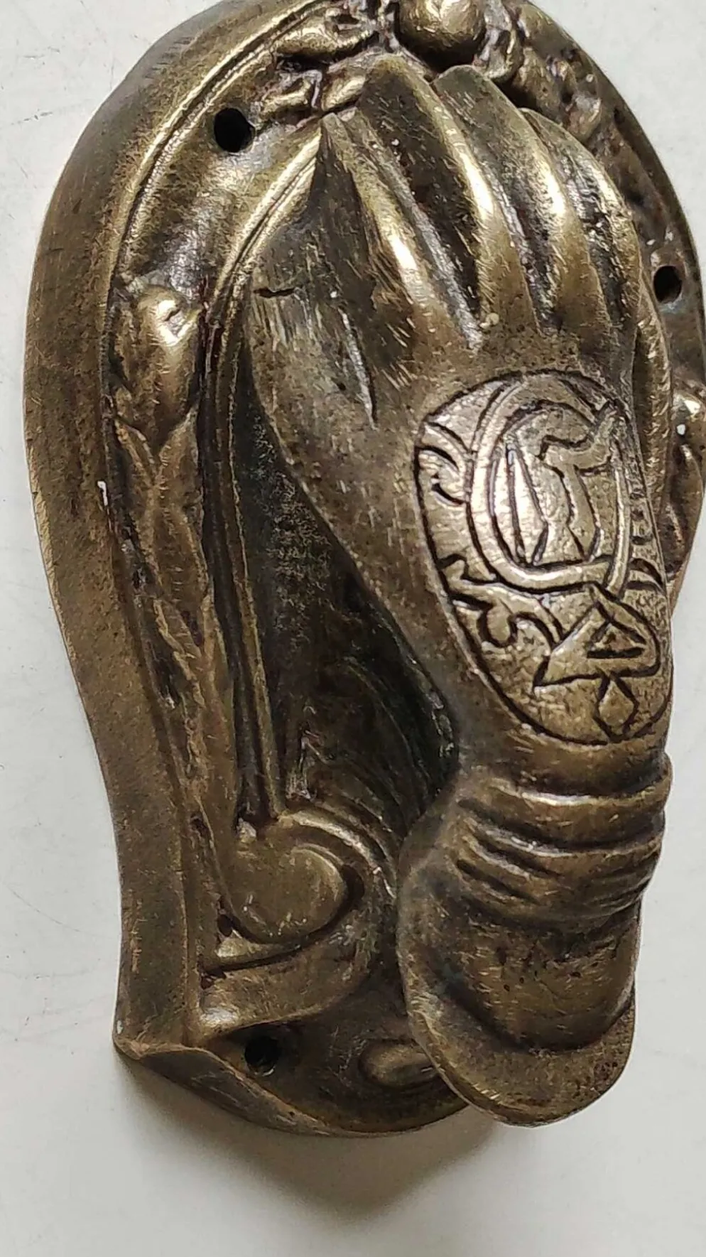 Heurtoir de porte en bronze