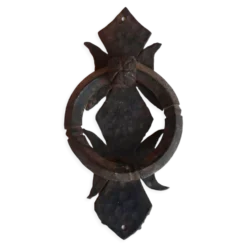 Heurtoir de porte en fer forgé, XIXème