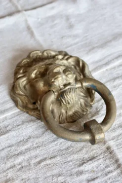 Heurtoir de porte vintage — Tête de lion