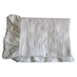 Housse d'édredon ancienne broderie de jours – 122 x 110 cm