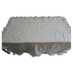 Housse d'édredon ancienne broderie de jours – 122 x 110 cm