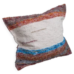 Housse de cousin artisanale tissé main en coton recyclé