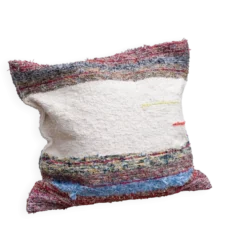 Housse de cousin artisanale tissé main en coton recyclé