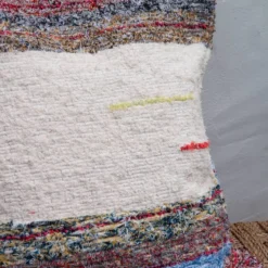 Housse de cousin artisanale tissé main en coton recyclé