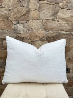 Housse de coussin artisanale en laine berbère : Coussin Kilim marocain