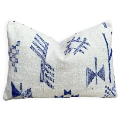 Housse de coussin artisanale en laine berbère, coussin Kilim marocain