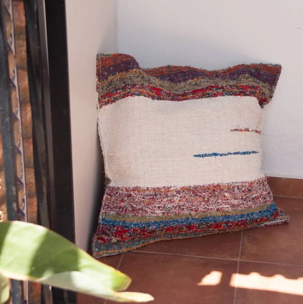 Housse de coussin artisanale - tissée main