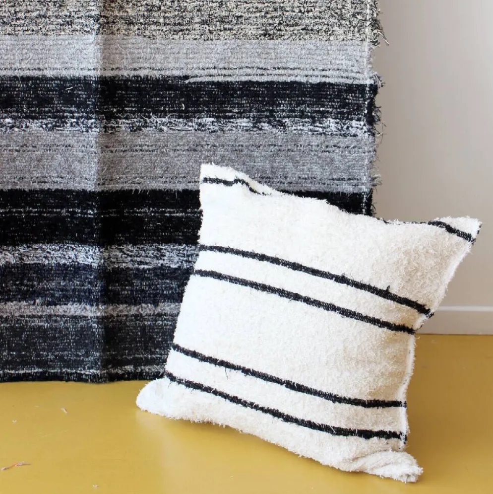 Housse de coussin artisanale - tissée main