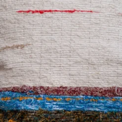 Housse de coussin artisanale en coton recyclé tissé main