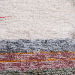 Housse de coussin artisanale en coton recyclé tissé main