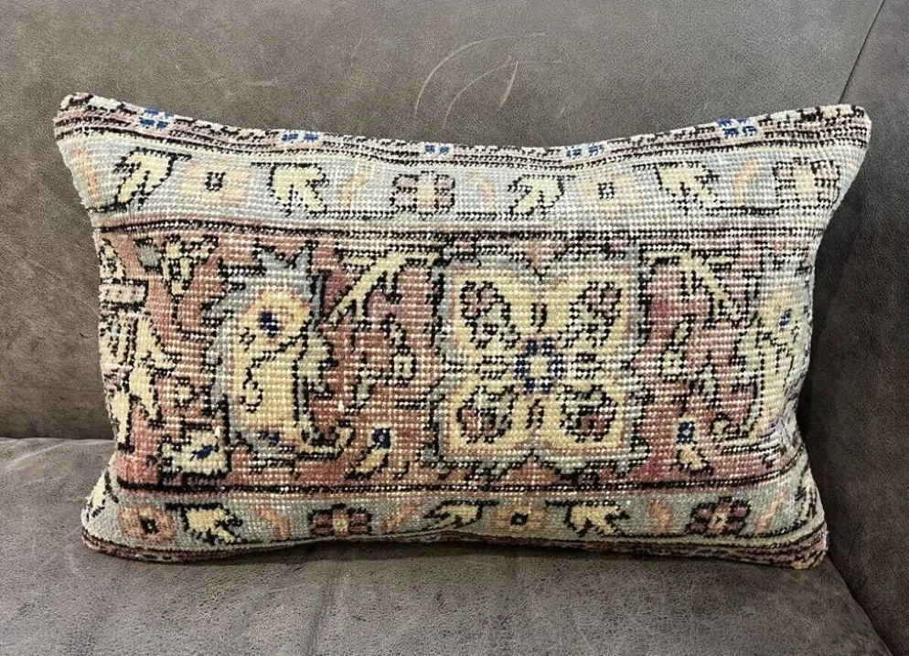 Housse de coussin en laine turque