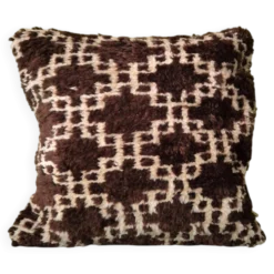 Housse de coussin en tapis berbère ancien