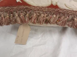 Housse de coussin en tapisserie tissée à la main style français Aubusson bouquet de roses florales
