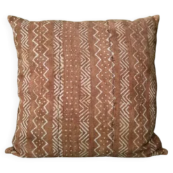 Housse de coussin en tissu bogolan ancien