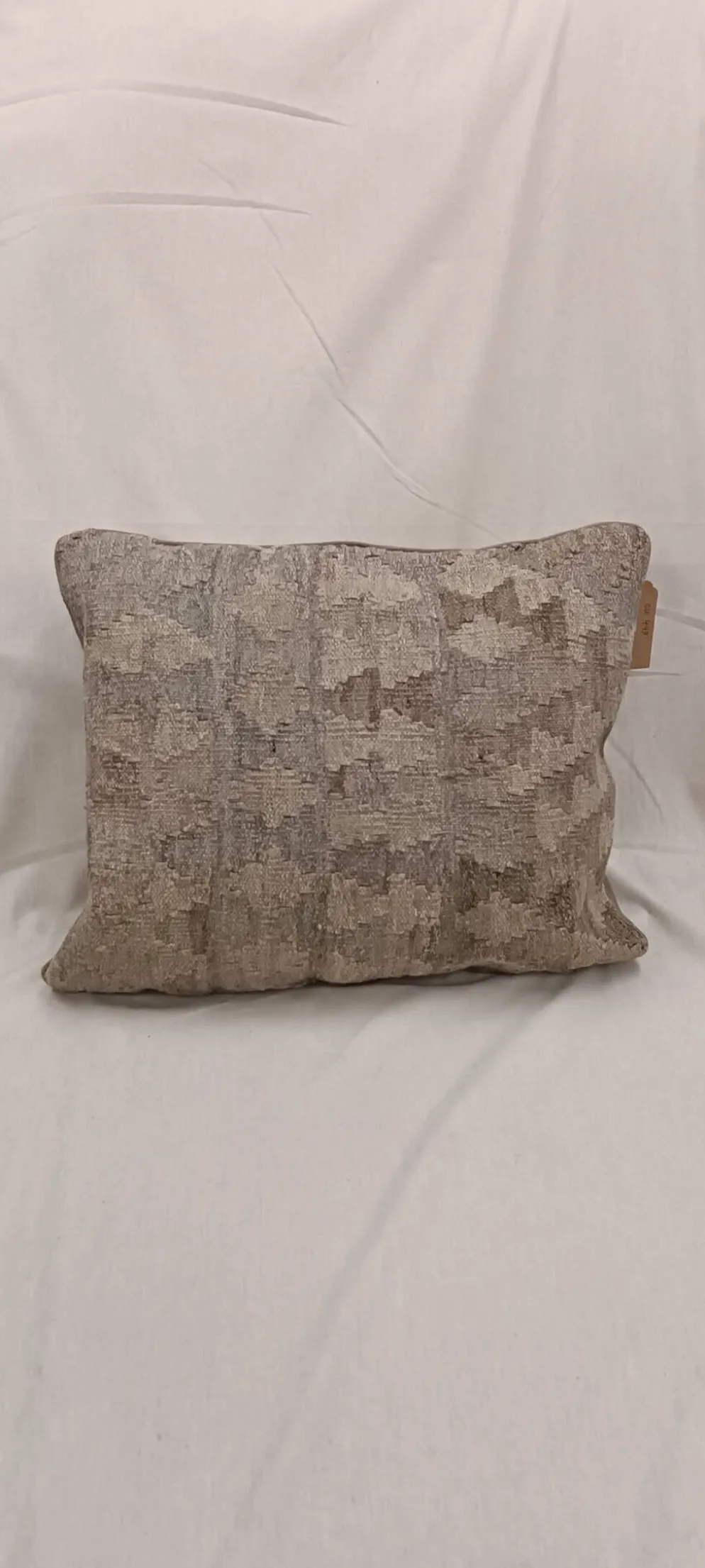Housse de coussin géométrique grise, coussin kilim afghan vintage, décoration intérieure moderne