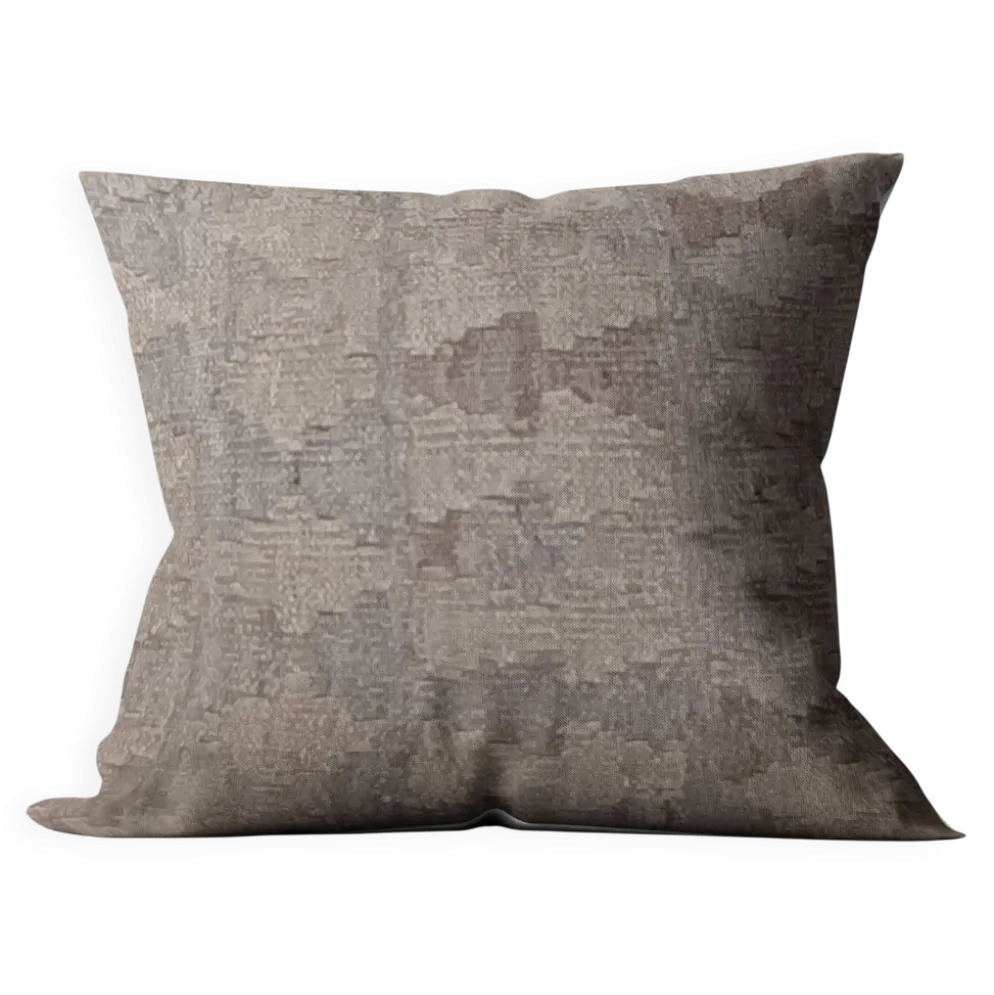 Housse de coussin géométrique grise, coussin kilim afghan vintage, décoration intérieure moderne