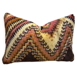 Housse de coussin Kilim berbère vintage : Coussin en laine marocaine