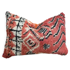 Housse de coussin Kilim berbère vintage : Coussin en laine marocaine
