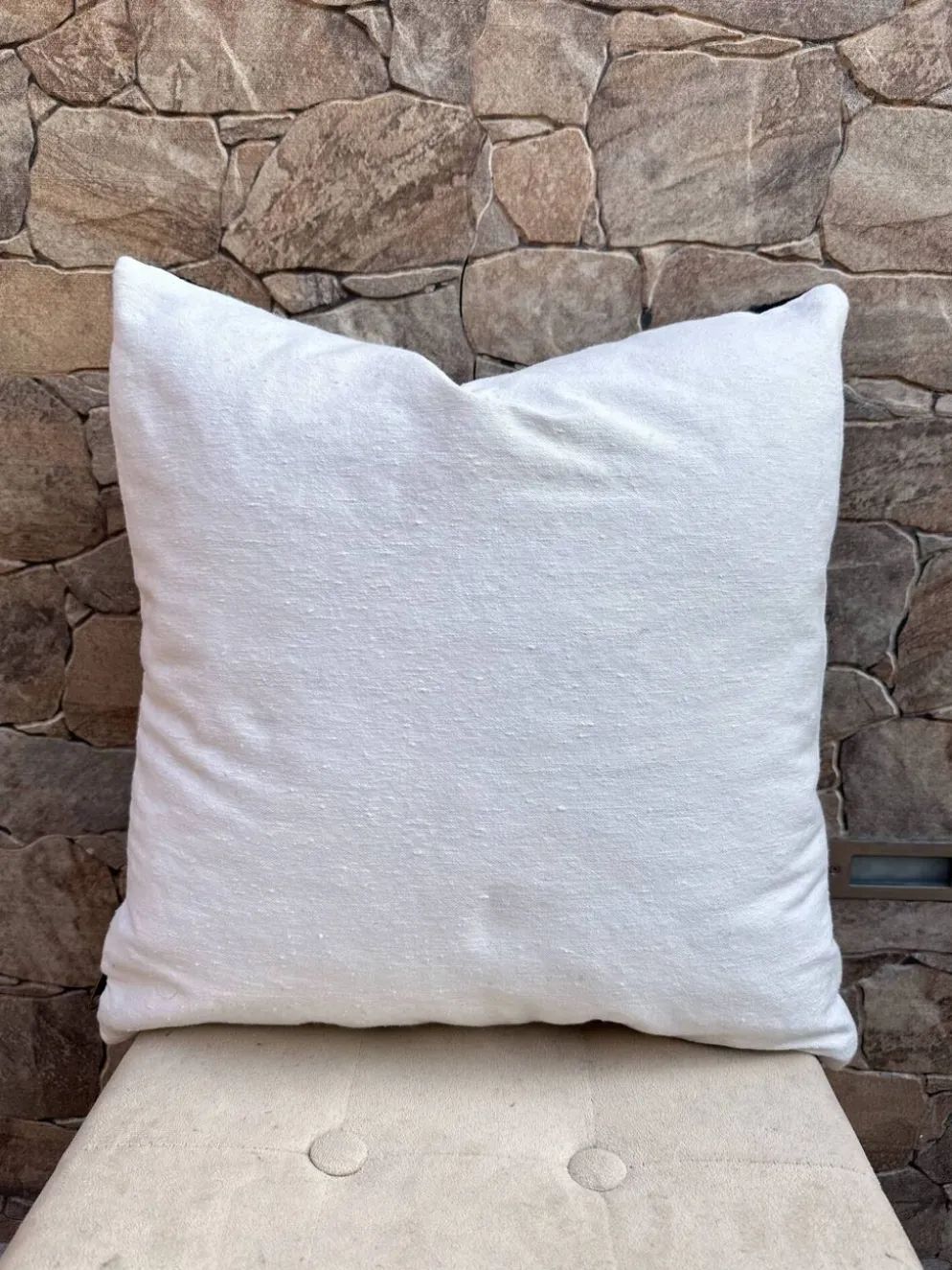 Housse de coussin Kilim marocaine : Coussin en laine fait main