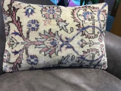 Housse de coussin lombaire en tapis décoloré 40x60 cm