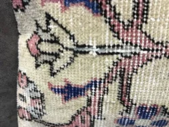 Housse de coussin lombaire en tapis décoloré 40x60 cm