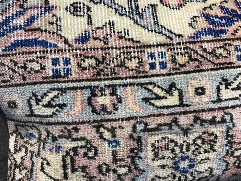 Housse de coussin neutre à motif floral 40x60cm