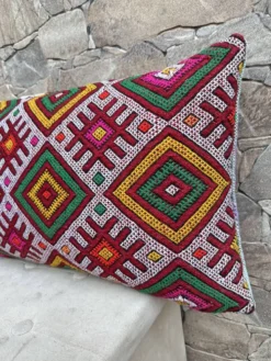 Housse de coussin vintage berbère marocaine en laine