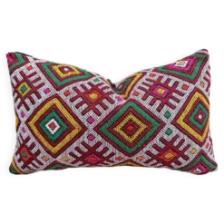 Housse de coussin vintage berbère marocaine en laine