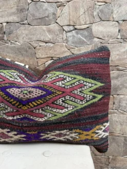 Housse de coussin vintage berbère marocaine en laine