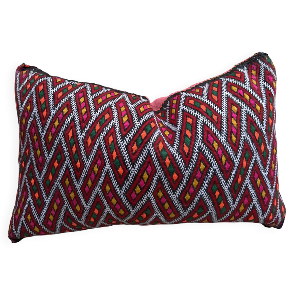 Housse de coussin vintage berbère marocaine en laine