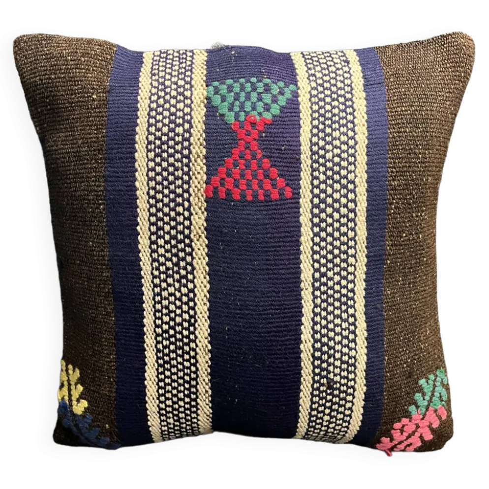 Housse de coussin vintage foncé