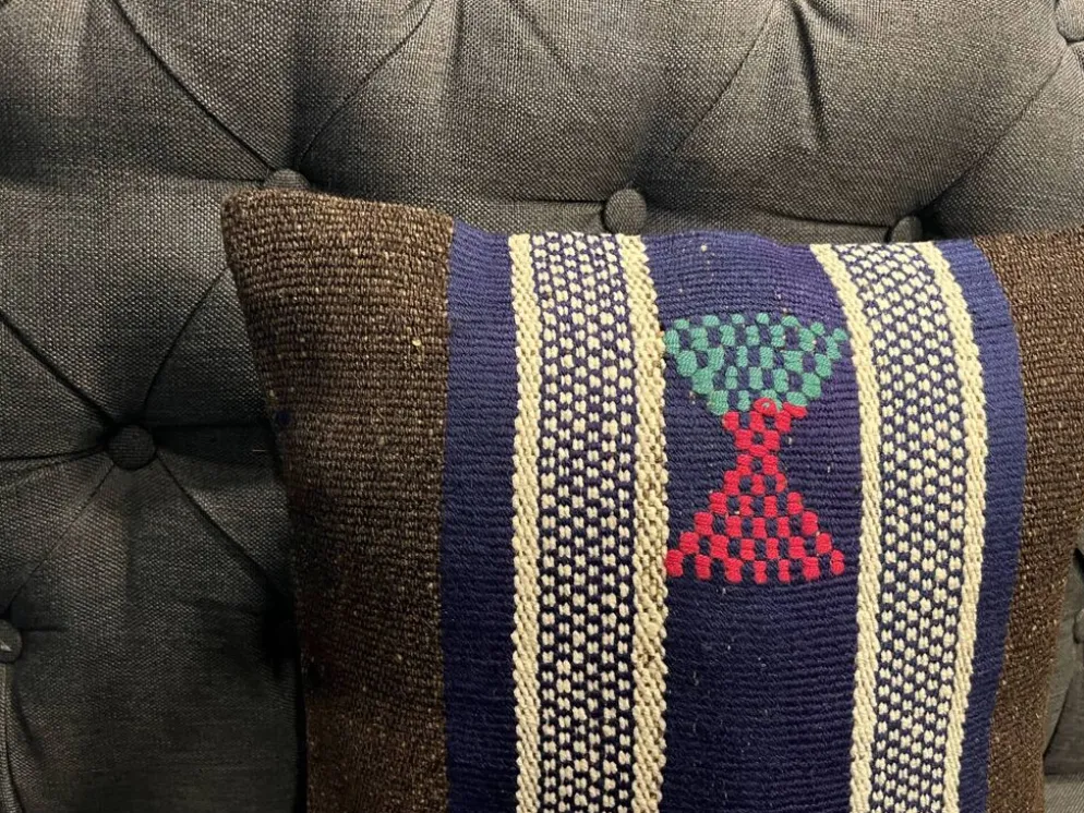 Housse de coussin vintage foncé